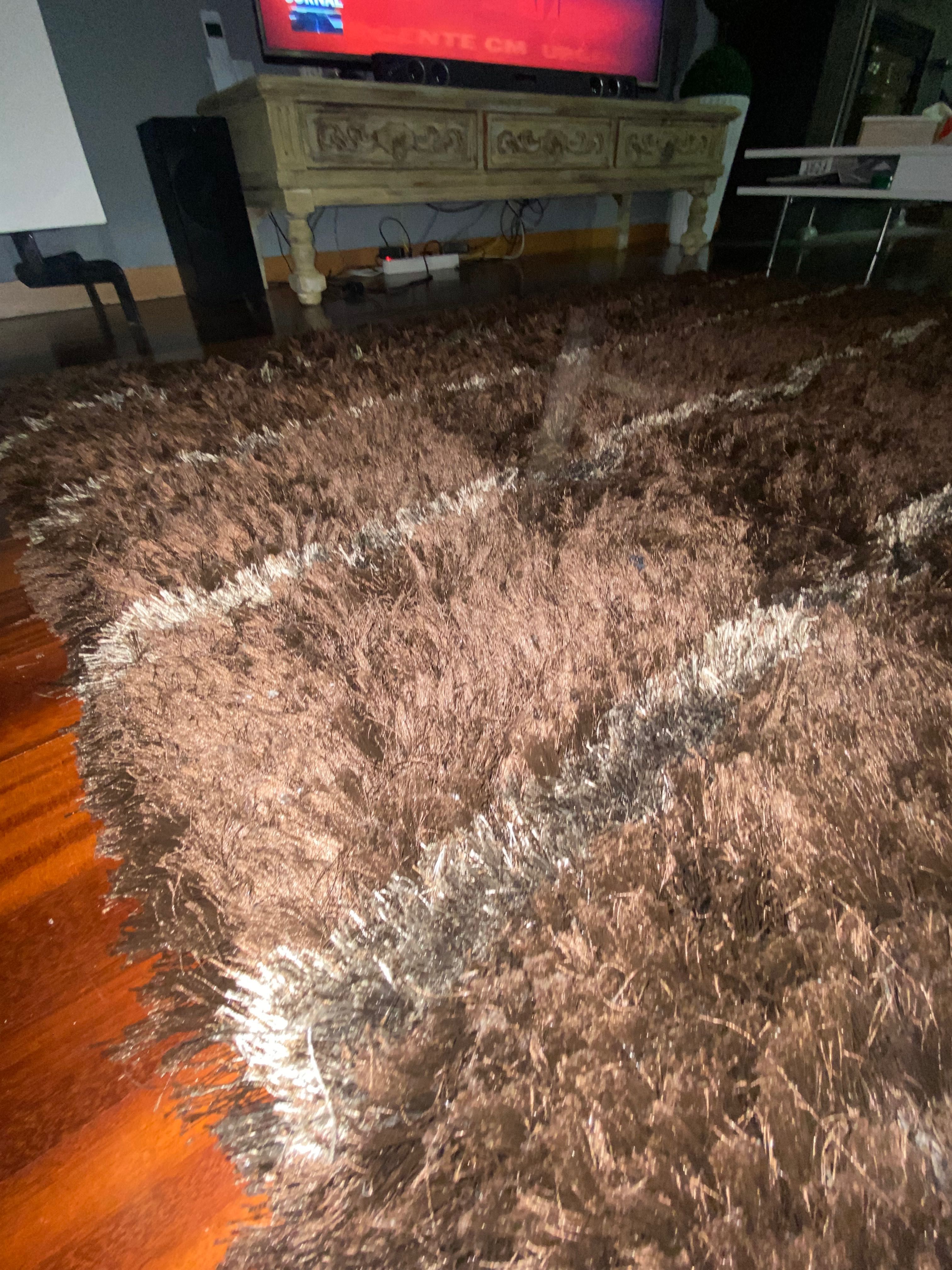 Carpete em tons castanhos 2,50x1,80