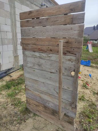 Drzwi drewniane tymczasowe na budowę