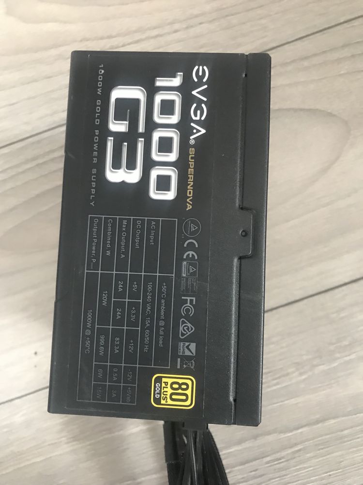 Блок питания EVGA 1000 G3