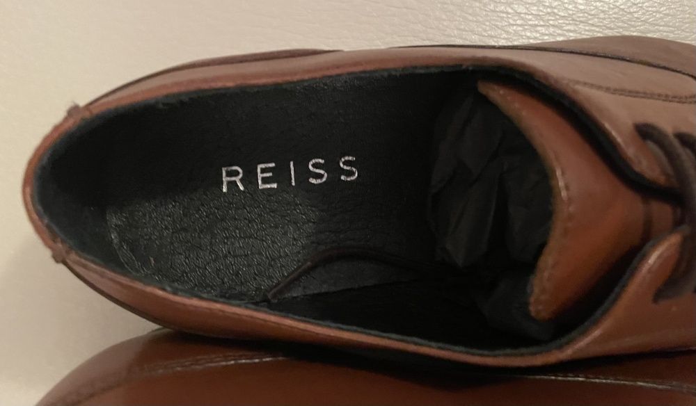 Sapatos Pele REISS tamanho 41 Castanhos Novos