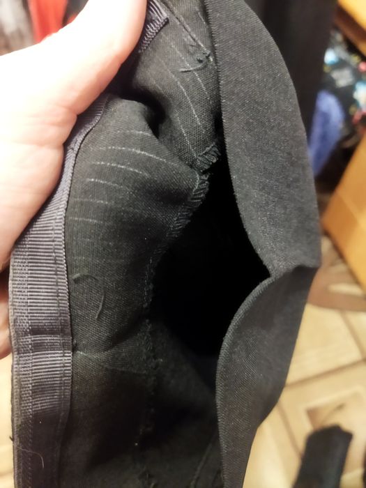 Чоловічі брюки чорні в полосочку