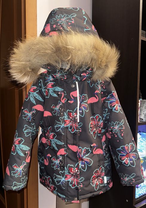 Зимова куртка дитяча термо мембранна для дівчинки 6/116-122 Lassye