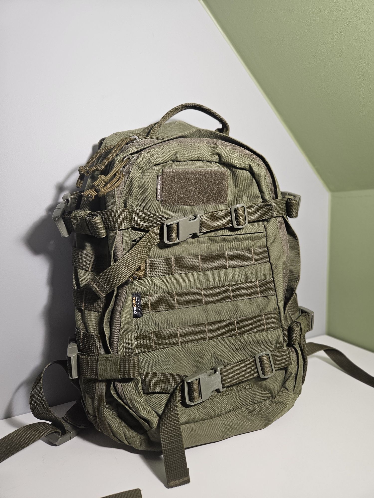 Wisport sparrow 20l olive green + kieszeń Wisport