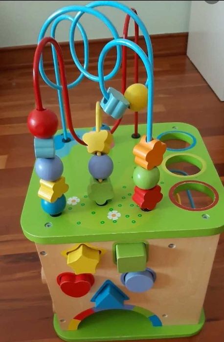 Brinquedo madeira encaixe