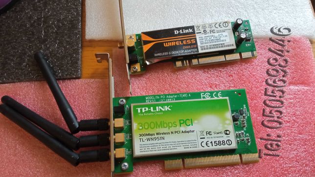 Сетевая карта WI-FI TP-LINK, PCI/150-300Mbit