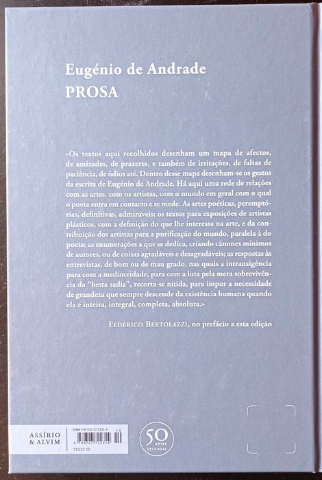 Prosa
de Eugénio de Andrade