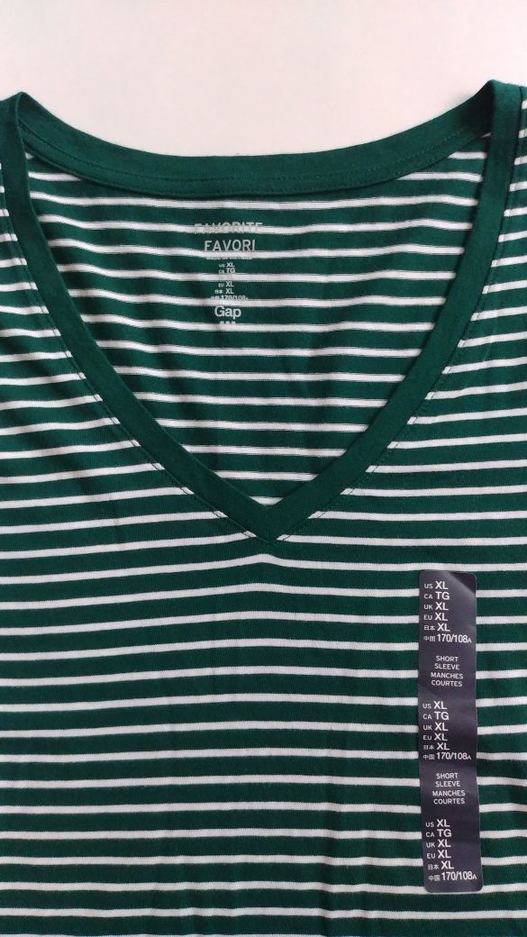 GAP T-shirt w paski  roz.XL