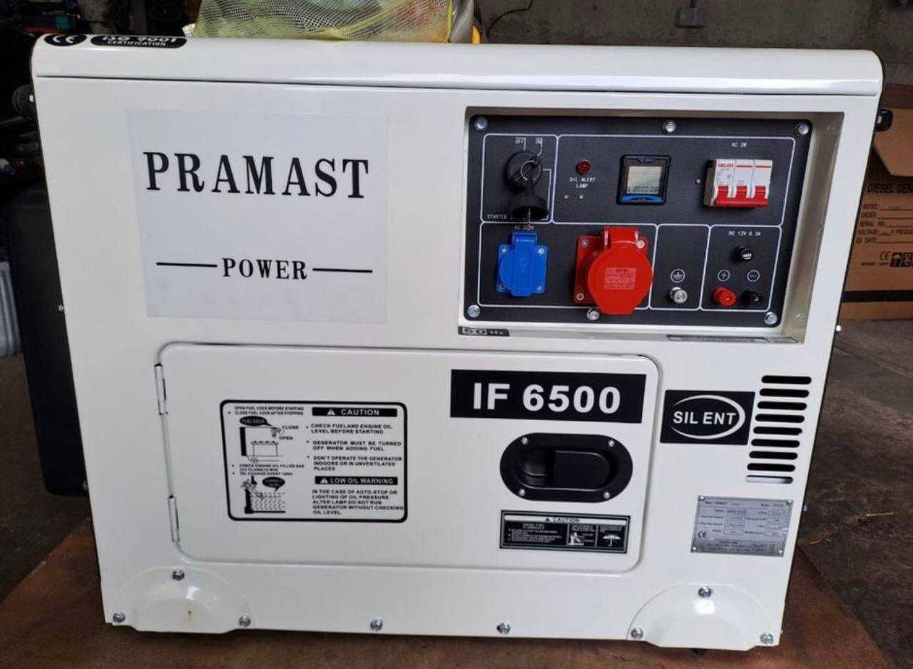 Генератор дизельний 3 фази Pramast IF6500