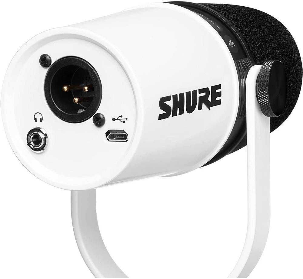 Мікрофон SHURE MV7 white (USB/XLR) новий в наявності