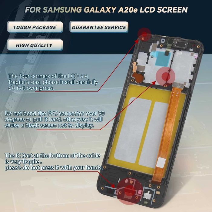 wyświetlacz samsung a20e zestaw do wymiany LCD 694