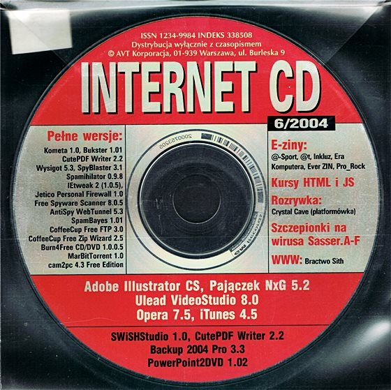 GRY i PROGRAMY PC - płyta CD z czasopism komputerowych