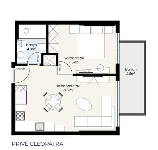 Квартира в Туреччині 60м.кв. з ремонтом від власника