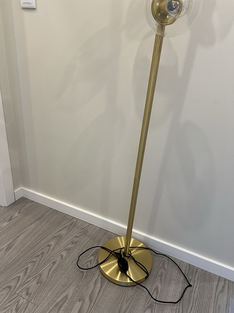 Candeeiro de pé Dourado