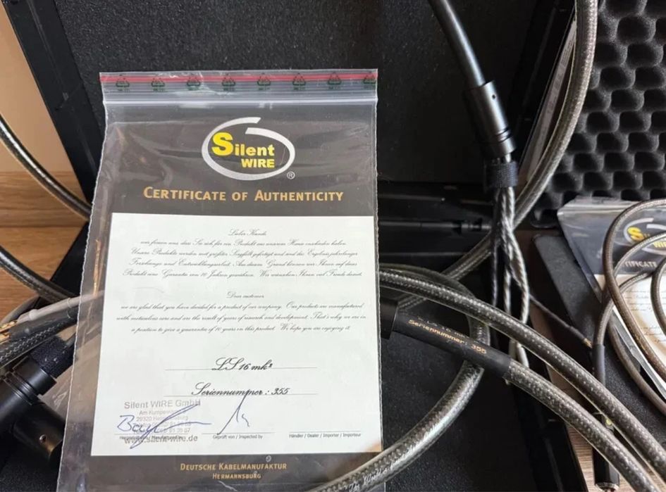 Silent Wire LS16 MKII - cabos de colunas Hig-End 2x3M (com Cx &Certif)