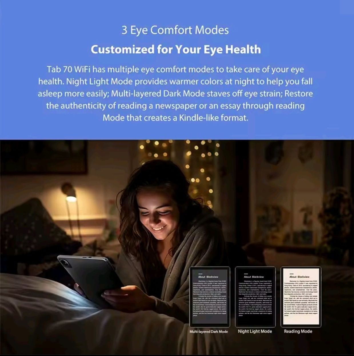 Нові планшети 10.1" Blackview Tab 70 WiFi 6 (4+8)/64 6580mAh