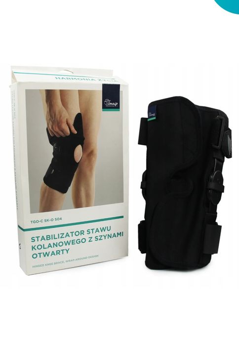 Stabilizator na kolano ochraniacz z szynami regulowany Timago