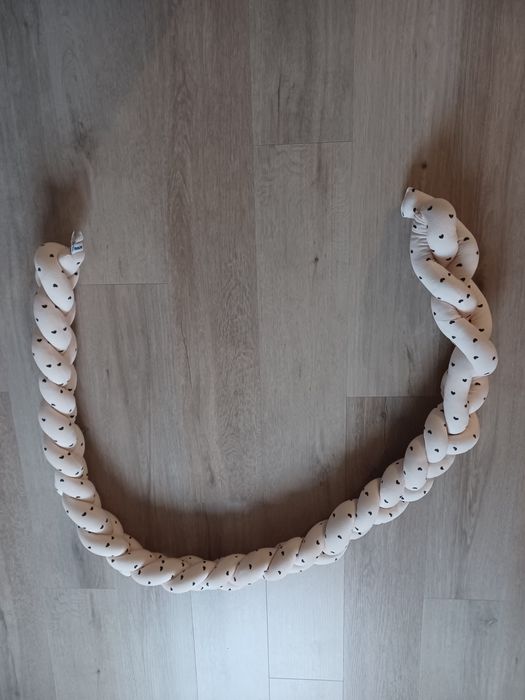 Ochraniacz do łóżka warkocz 200 cm