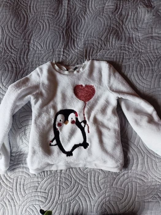 Bluza polarowa biała 128