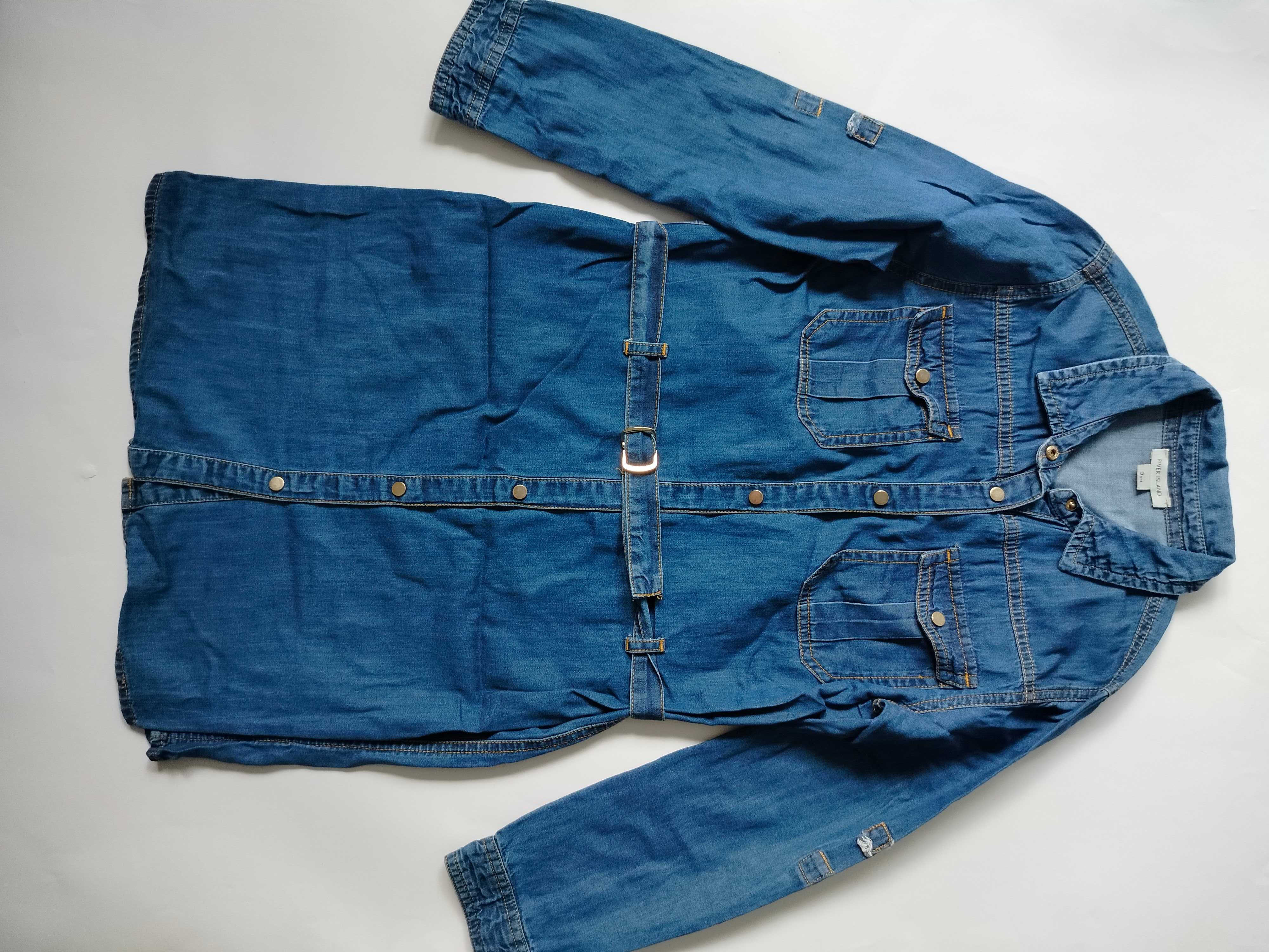 Sukienka szmizjerka jeans jeansowa River Island 134 140
