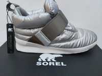 SP NOWE sneakersy SOREL out n about 38 39 40 szare srebrne botki 39.5