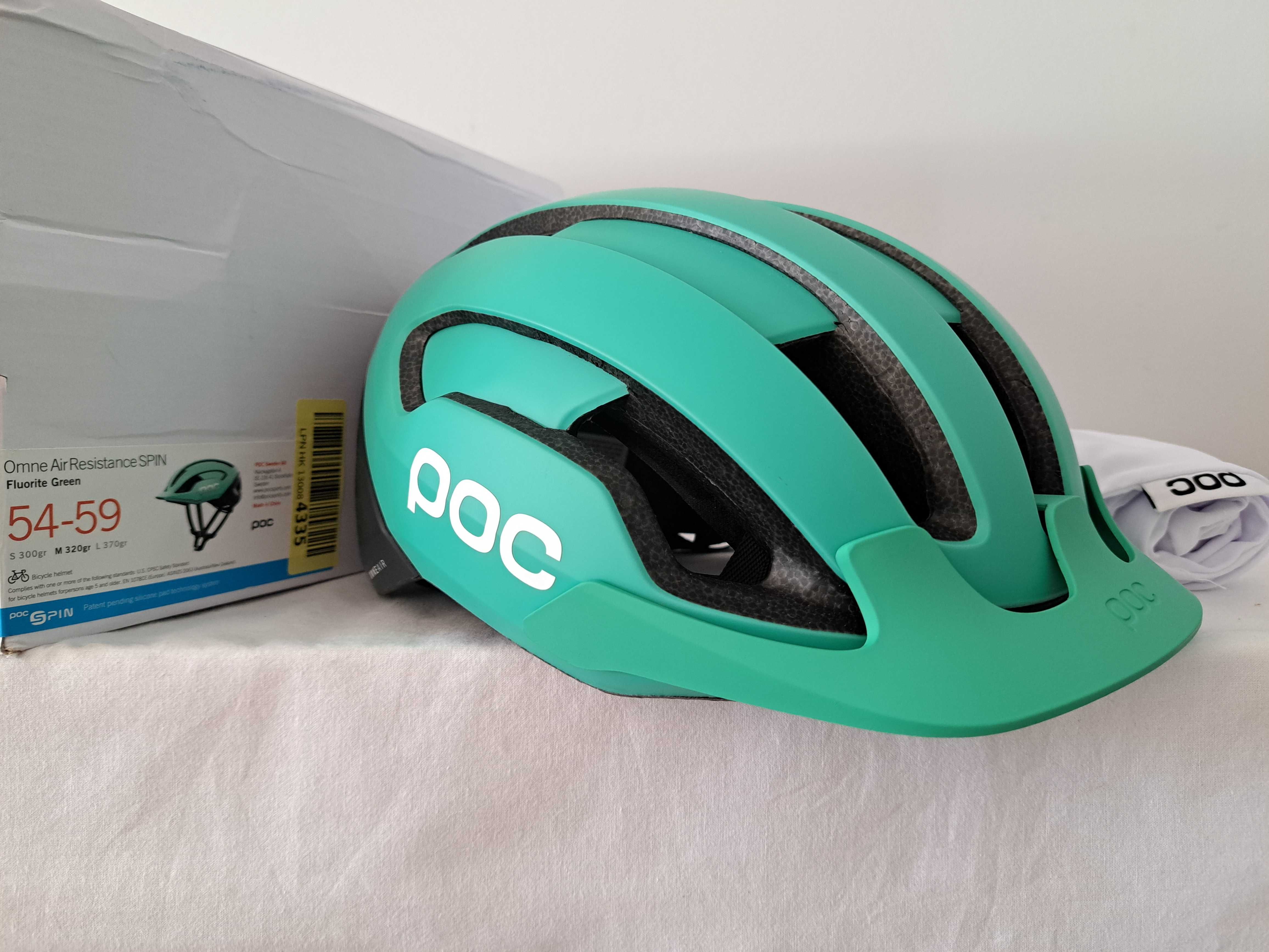 Kask rowerowy Poc Omne Air Resistance Spin Fluorite Green M 54-59cm