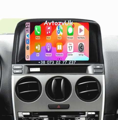 Android 14 MAZDA 6 GPS TV USB Дисплей Tesla Мазда 6 CarPlay Магнитола