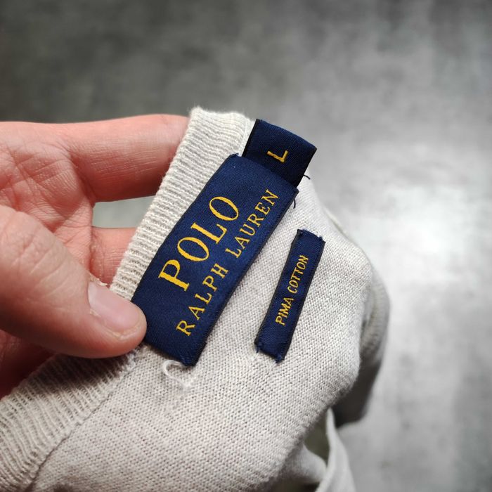 MĘSKI Elegancki Sweter Lekki PREMIUM Bawelna Bez Logo Ralph Lauren