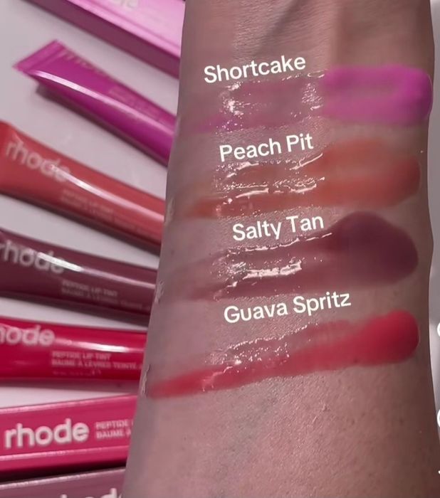Бальзам тінт блиск помада для губ rhode peptide lip tint 9 кольорів