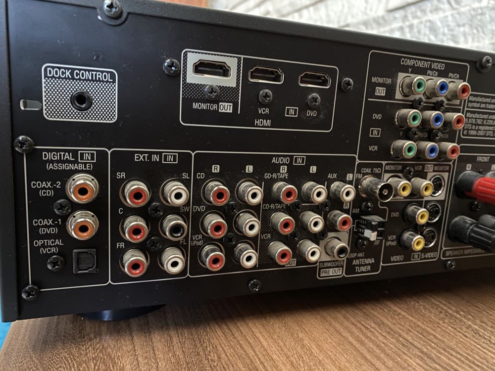 Kino domowe amplituner Denon AVR390 i głośniki