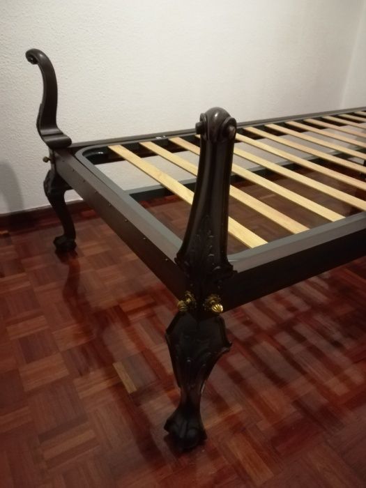 Cama D. João antiga madeira maciça