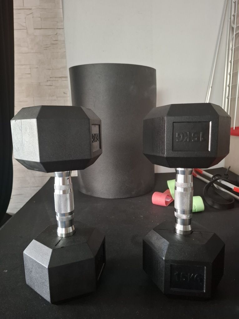 Halteres Hexagonais Novos  Individuais Titanium Strengh