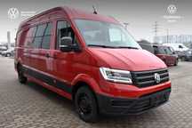Volkswagen Crafter  BRYGADÓWKA 7 os 140KM Led Klima Czujniki sklejka zawias 270 OD RĘKI
