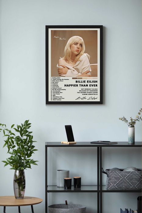 Billie Eilish Happier Than Ever Plakat Obraz z albumem prezent