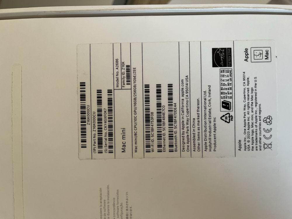 Mac Mini 16/256 M2 w idealnym stanie + pszejsciowka do SSD (bez dysku)