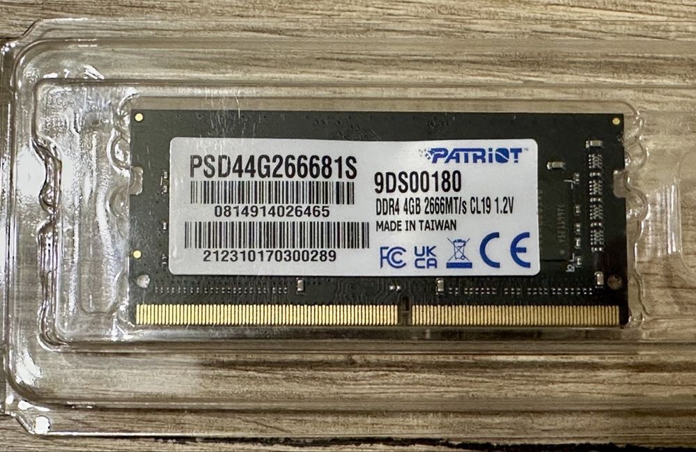 Оперативна пам'ять Patriot SODIMM DDR4-2666