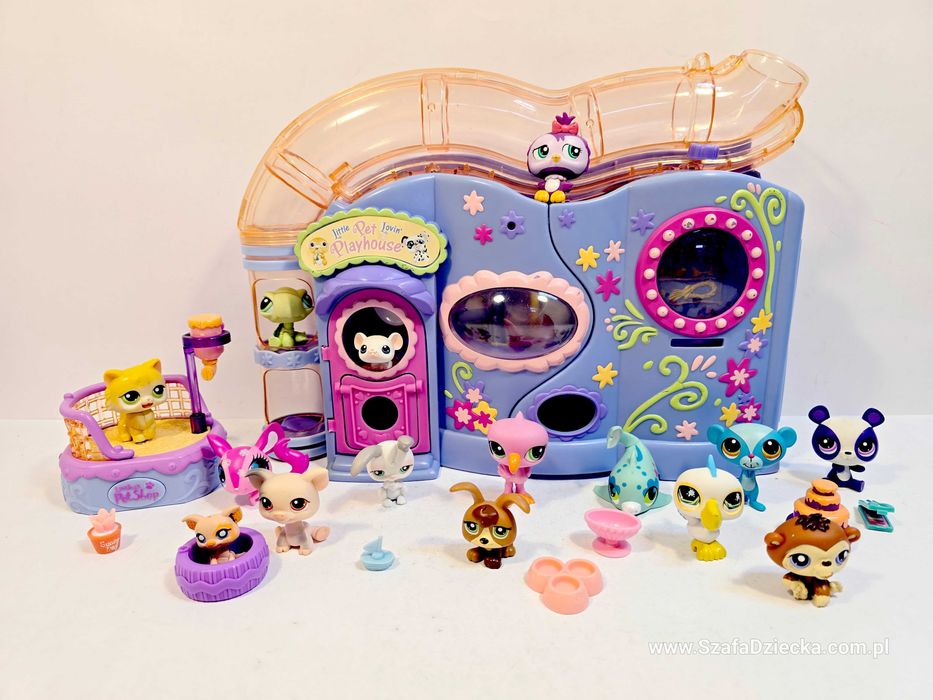 LITTLEST PET SHOP - Domek z Rurą dla Lps + Figurki Lps