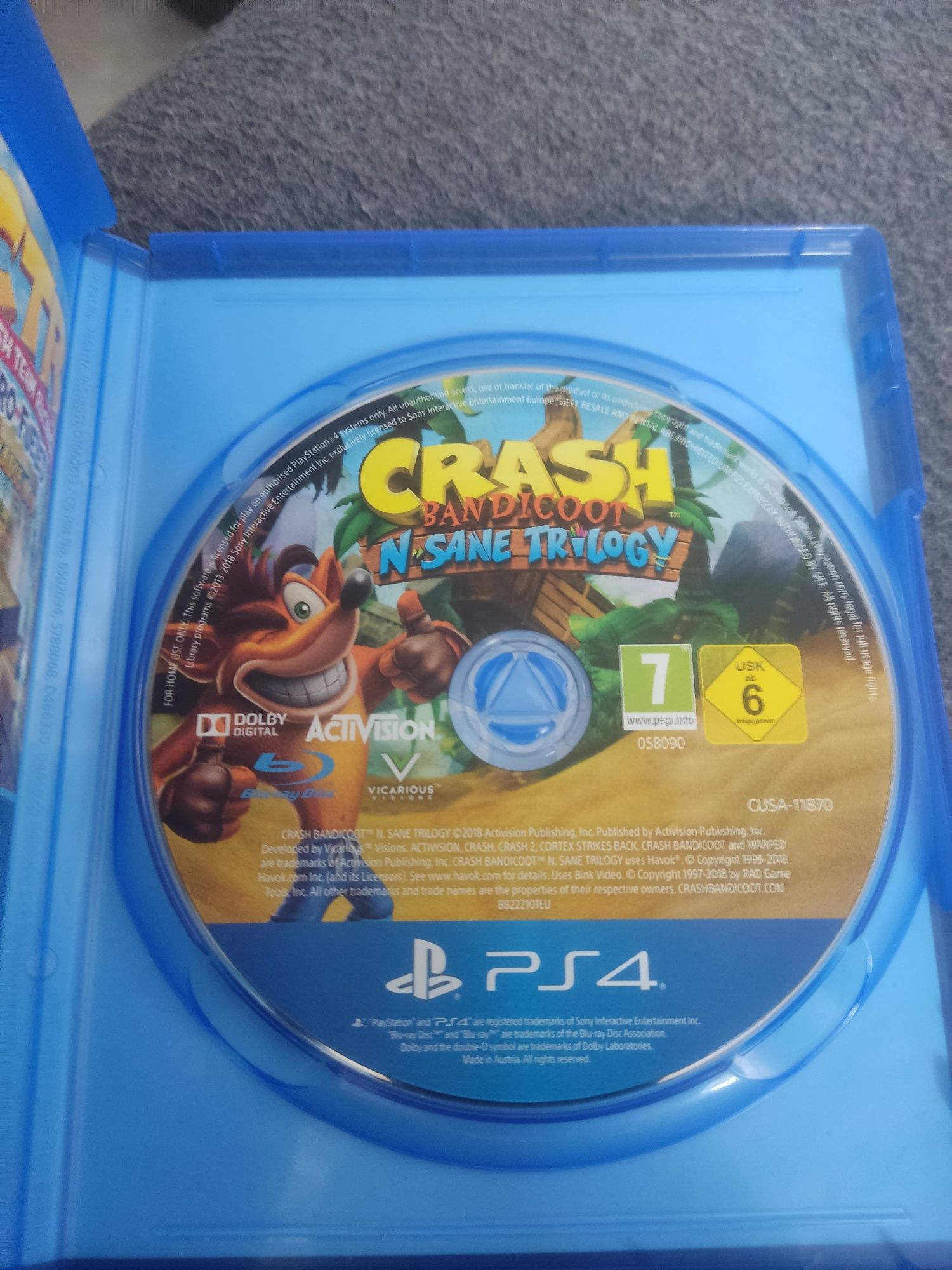 Crash Bandicoot N Sane Trilogy Playstation 4