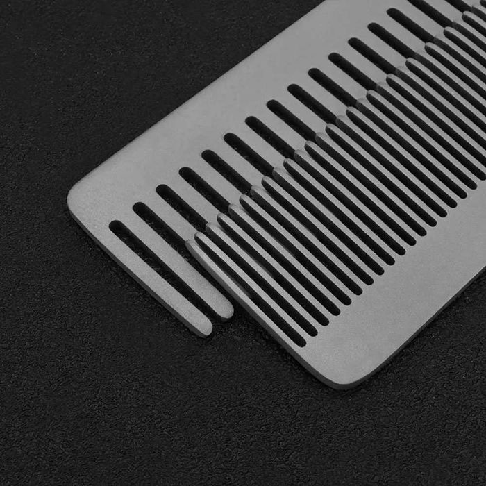 EDC Титановий гребінець Advance туристична компактна легка расческа