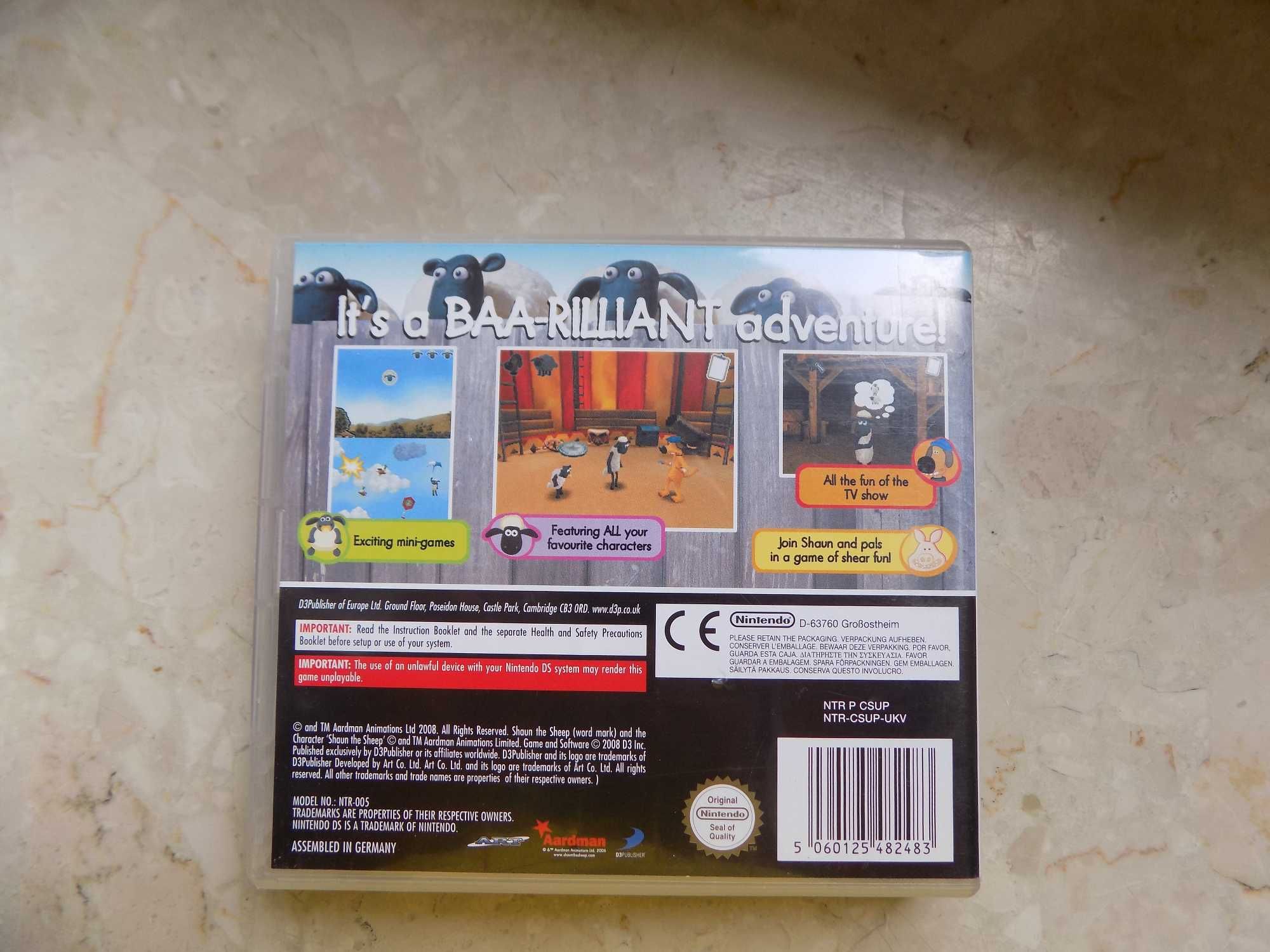 Shaun the Sheep - Baranek Shaun na Nintendo DS! gra na podstawie bajki
