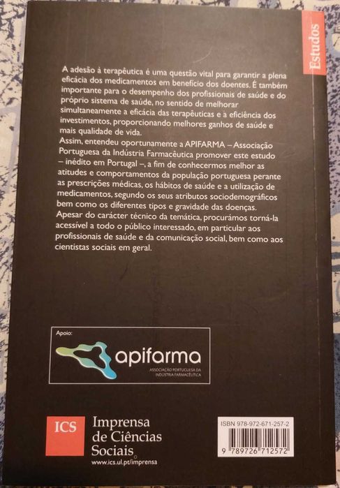 Livro: A Adesão à Terapêutica em Portugal [Oferta de Portes]