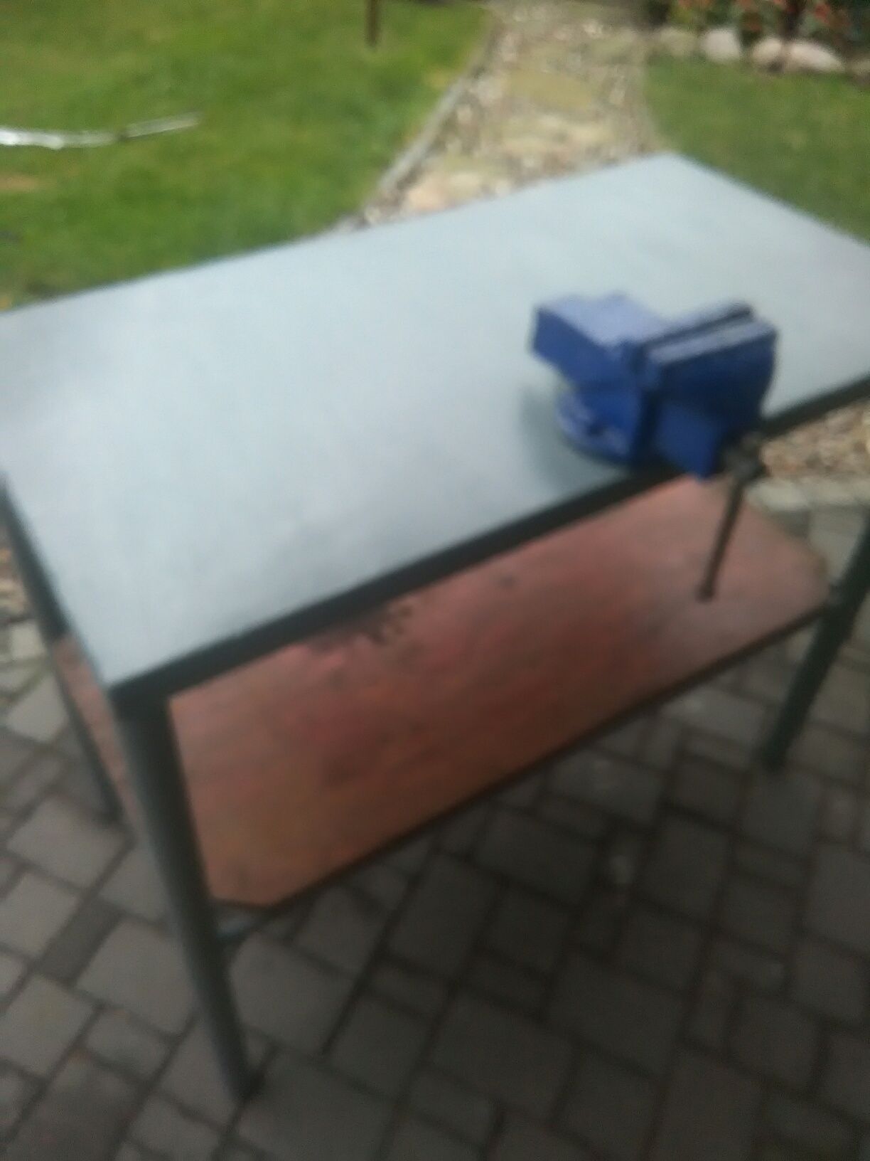 Metalowy stół do warsztatu lub garażu-możliwy transport