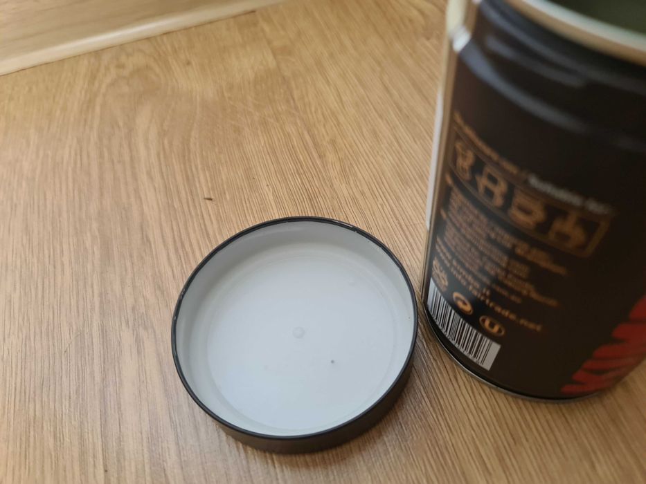 Pusta metalowa puszka po kawie Kimbo  Bio