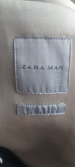 Elegancki płaszcz długi z pasem ZARA