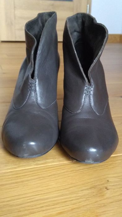 Mexx szare botki z miękkiej skóry r. 41