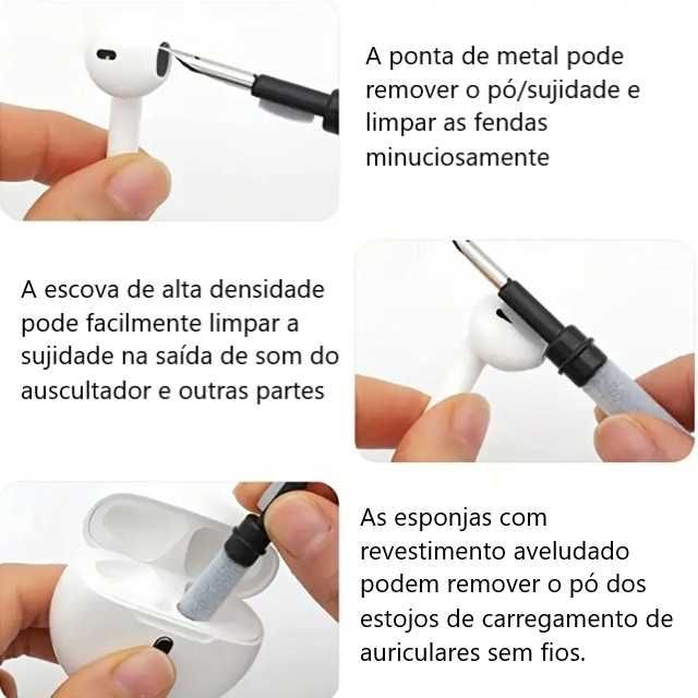 Kit de Escova de Limpeza de dispositivos 5 em 1