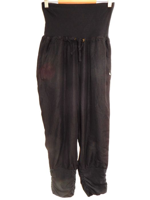 Spodnie casual ze ściągaczem czarne alladynki Cream 34 XS