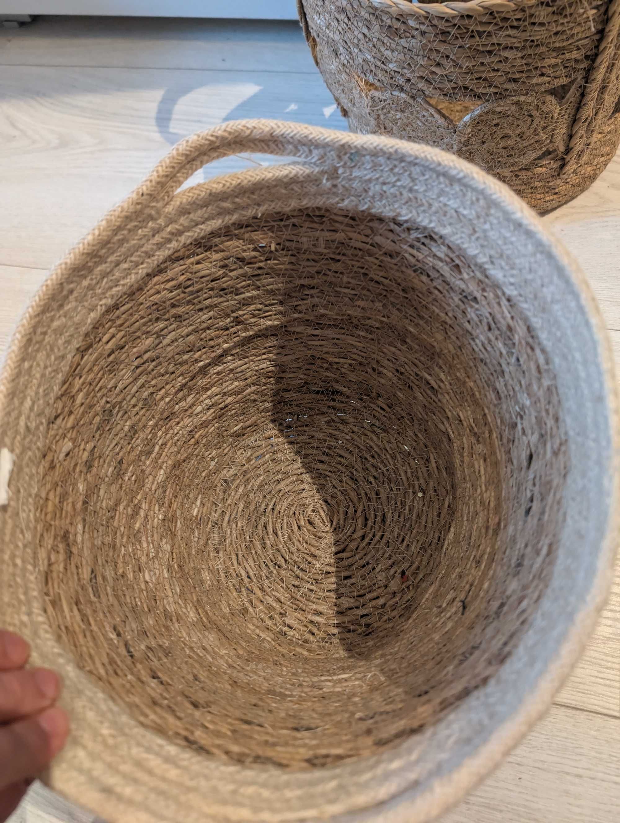 Pojemnik Boho doniczki plecione Juta 2szt