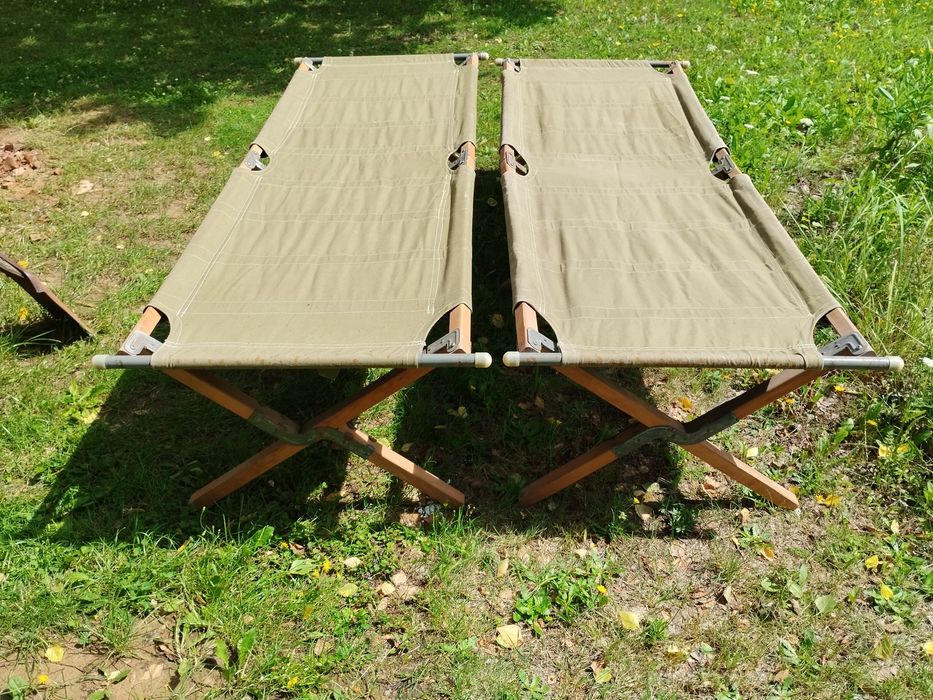 Łóżko polowe drewniane (Kanadyjka)