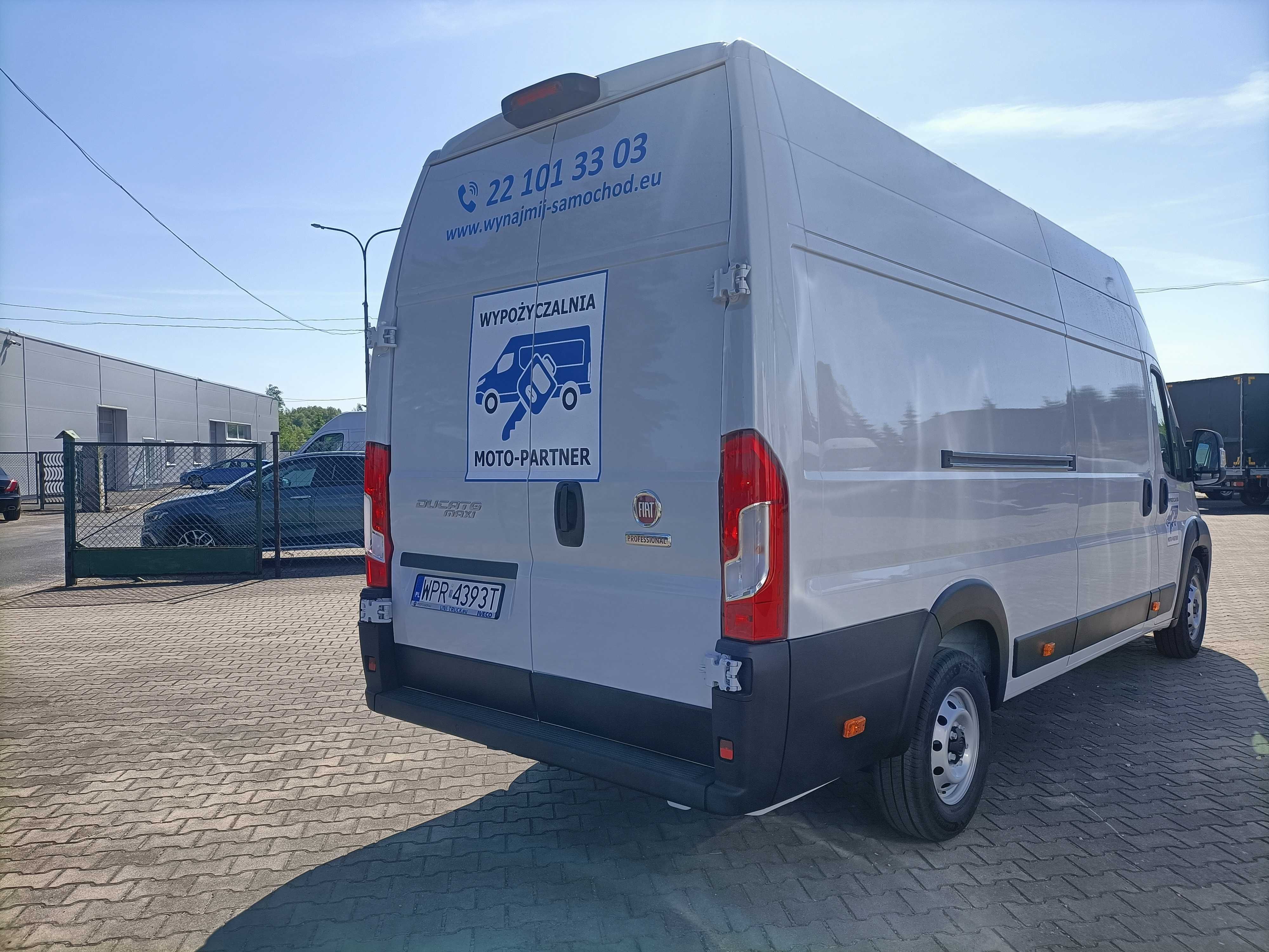 Wynajem busów NOWY FIAT DUCATO furgon blaszak bus L4H3 2.3 MJ  LEGNICA