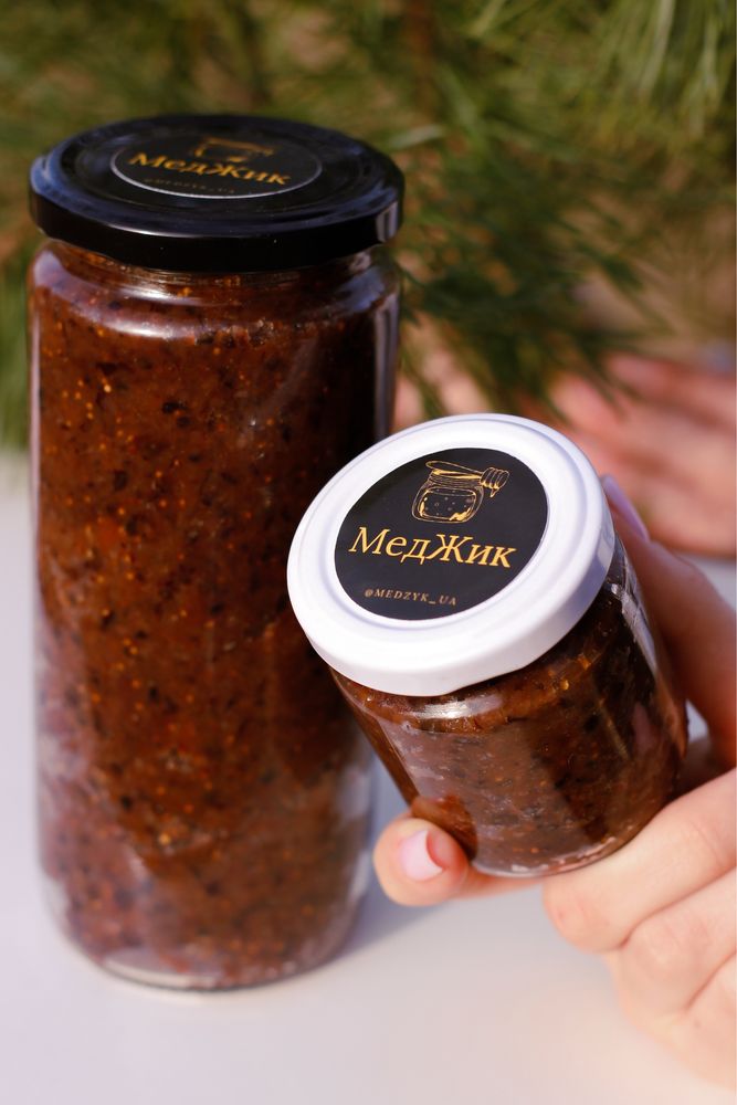 Мед з горіхами, паста амосова  Medzyk